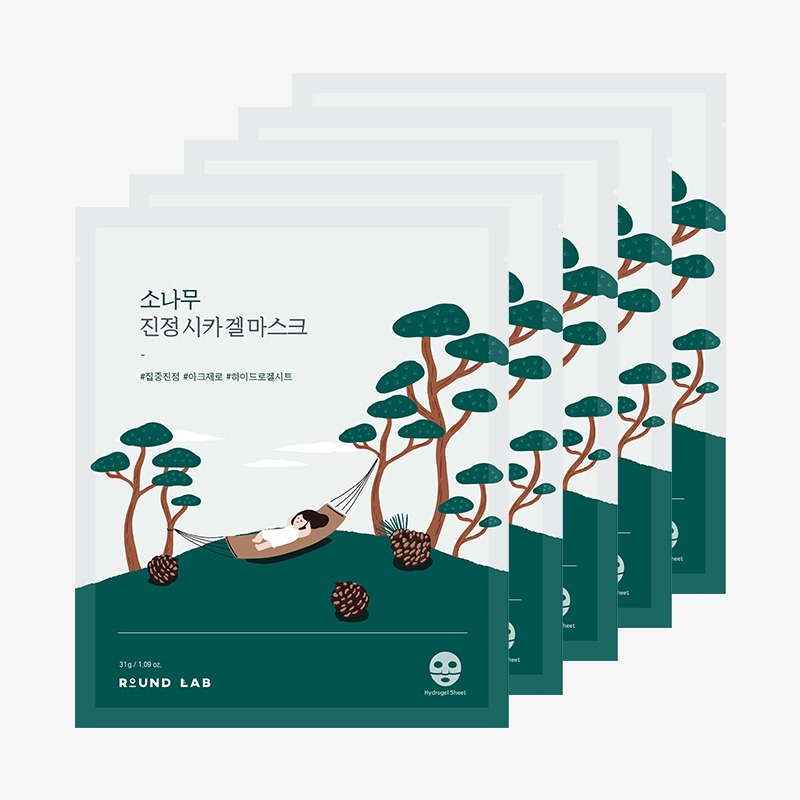 소나무 진정 시카 겔 마스크 (5매)